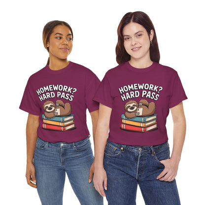 Unisex Heavy Cotton Tee (Homework? Hard Pass)
