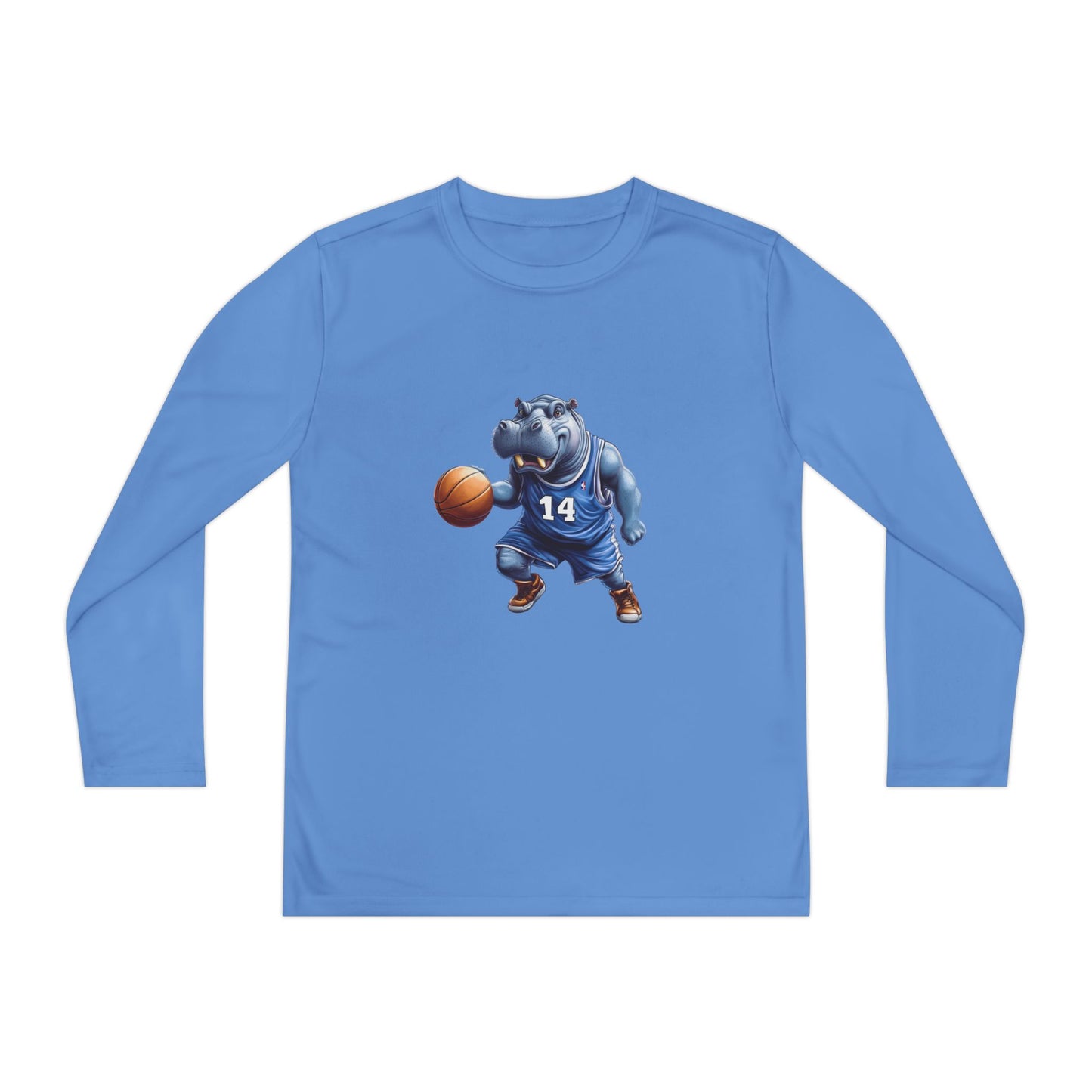 Youth Long Sleeve Competitor Tee (Hippo Baller)