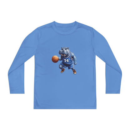 Youth Long Sleeve Competitor Tee (Hippo Baller)