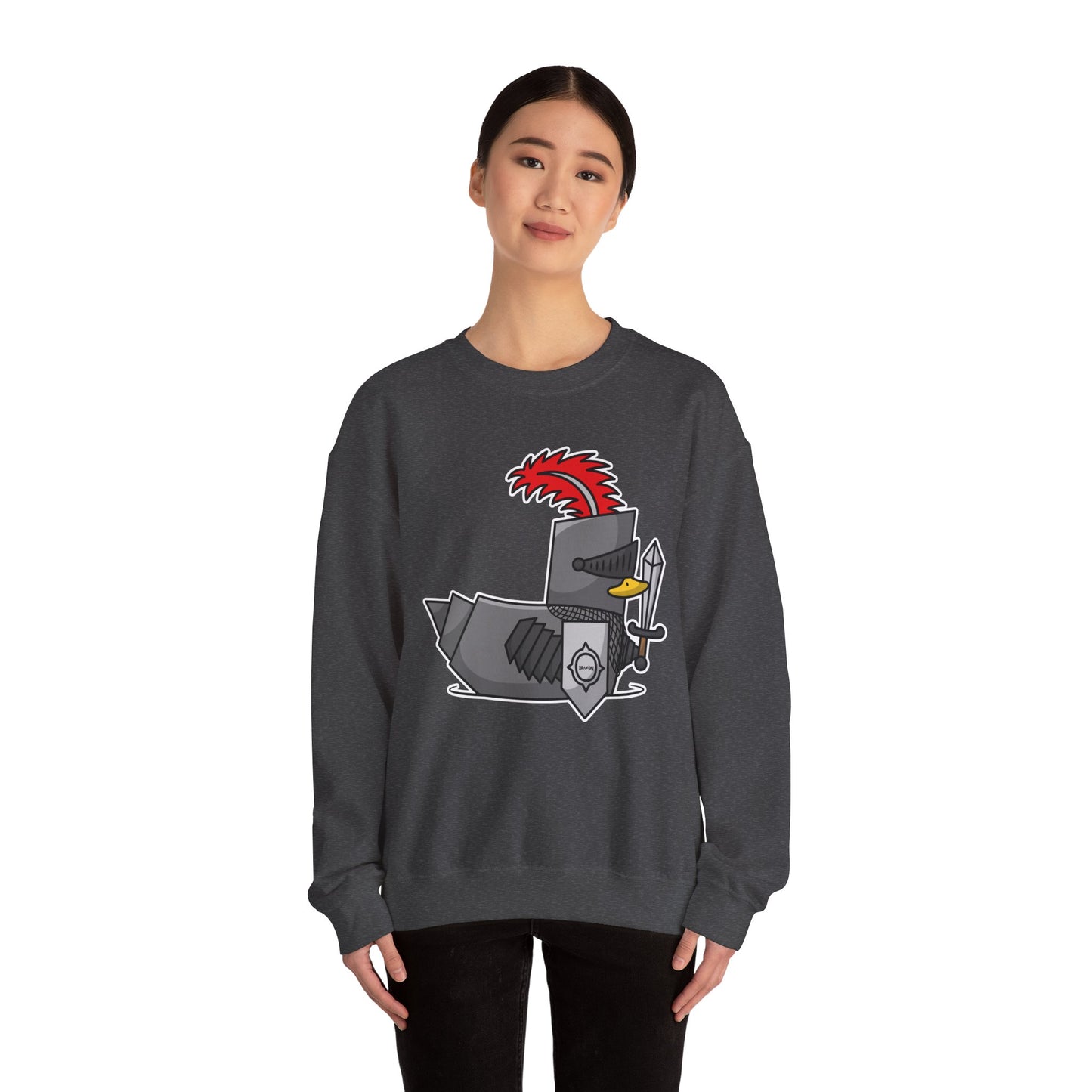 Unisex Heavy Blend™ Crewneck Sweatshirt (Knight Duck)