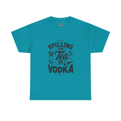 Unisex Heavy Cotton Tee (Spill Tea & Vodka)