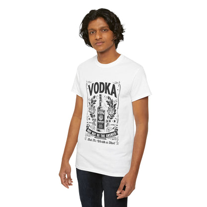 Unisex Heavy Cotton Tee (Vodka - Worth a Shot)