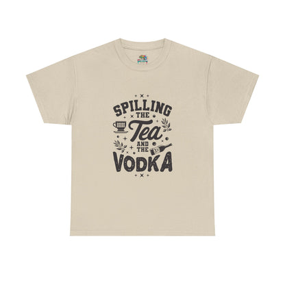 Unisex Heavy Cotton Tee (Spill Tea & Vodka)