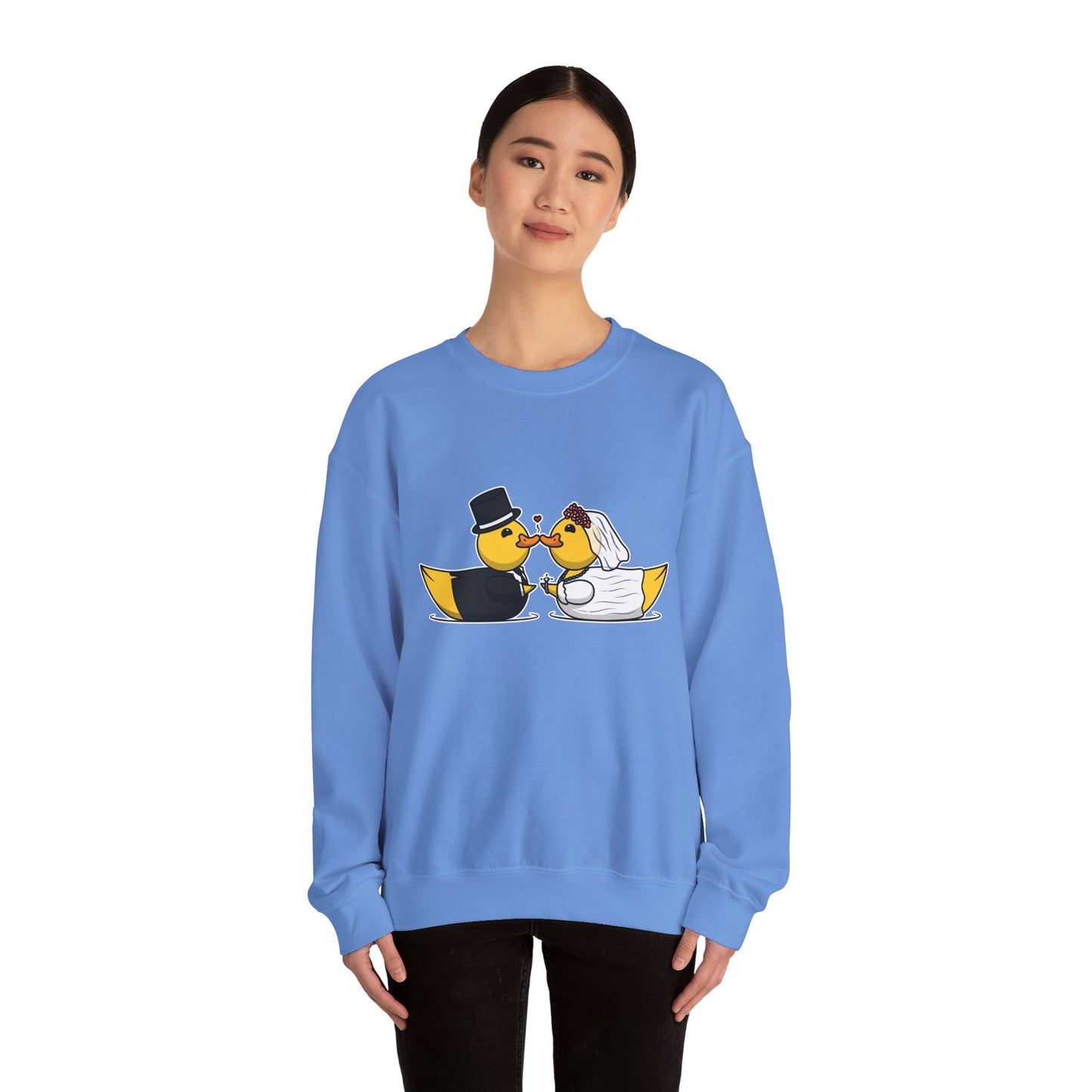 Unisex Heavy Blend™ Crewneck Sweatshirt (Wedding Ducks)