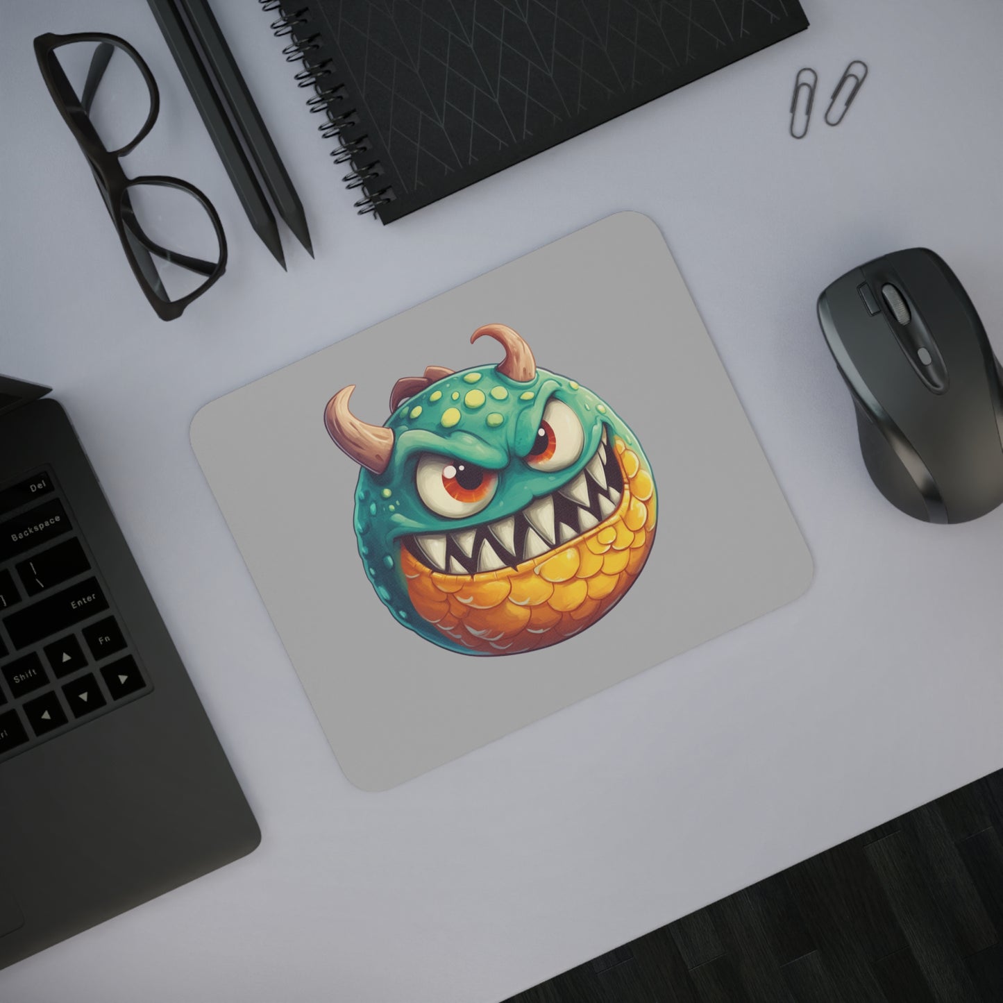 Desk Mouse Pad (Green Monster 1)