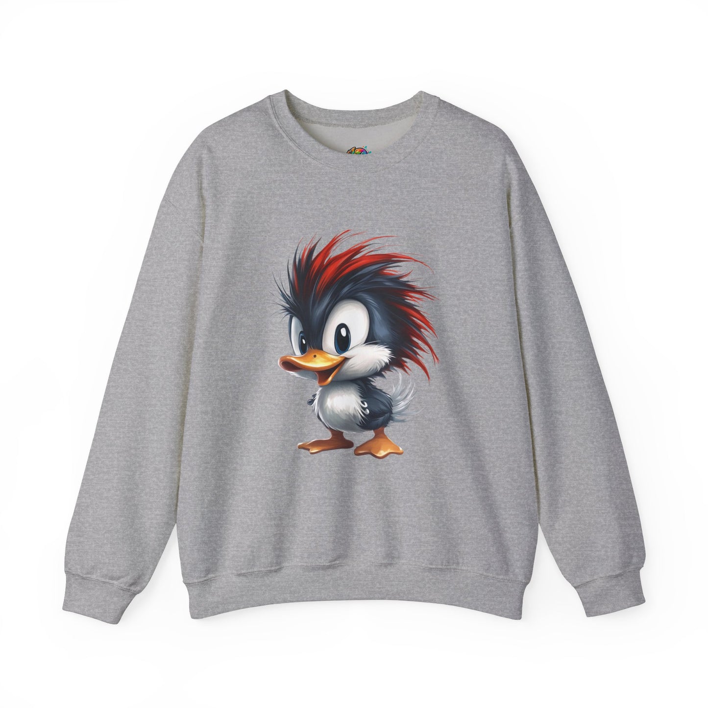 Unisex Heavy Blend™ Crewneck Sweatshirt (Red Hair Duck)