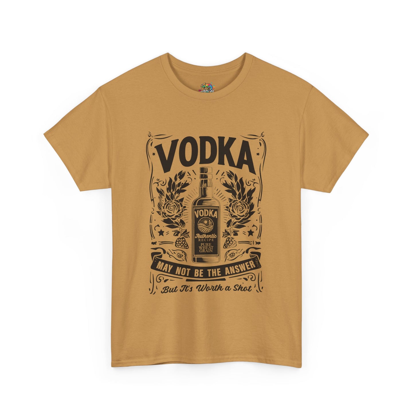 Unisex Heavy Cotton Tee (Vodka - Worth a Shot)