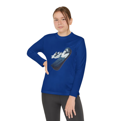 Youth Long Sleeve Competitor Tee (Mountain Snowboard)