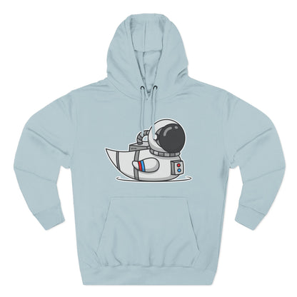 Three-Panel Fleece Hoodie (Astronaut Duck)