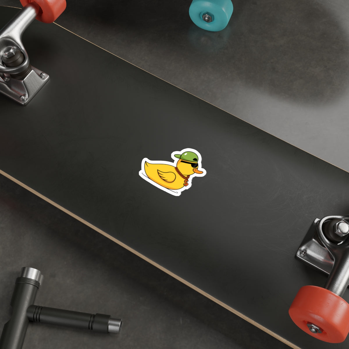 Die-Cut Stickers | Vibrant Art for Personalization (Cool Duck)