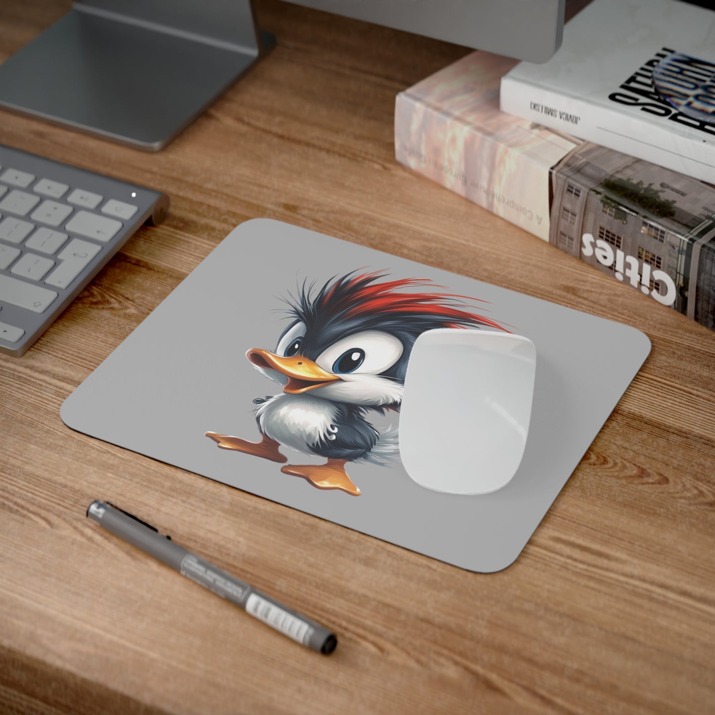 Desk Mouse Pad (Red Hair Duck)