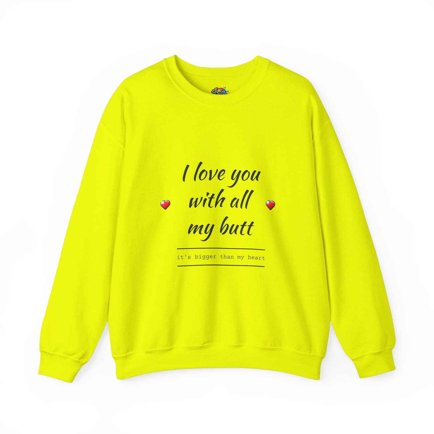 Unisex Heavy Blend™ Crewneck Sweatshirt (Love you with all my Butt)