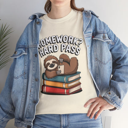 Unisex Heavy Cotton Tee (Homework? Hard Pass)