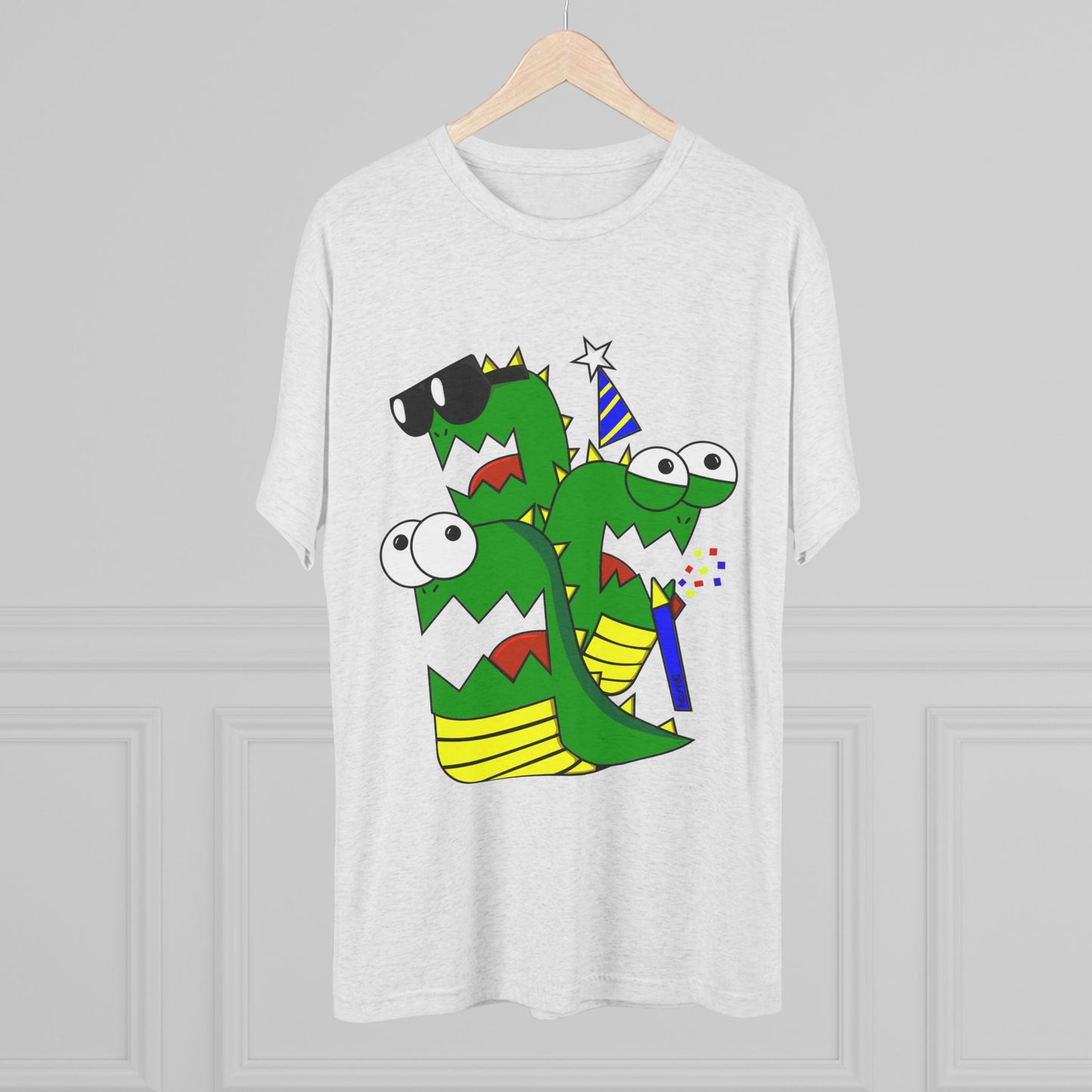 Unisex Tri-Blend Crew Tee (Larry the Snake thing)