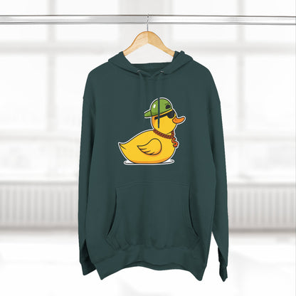 Three-Panel Fleece Hoodie (Gangster Duck)