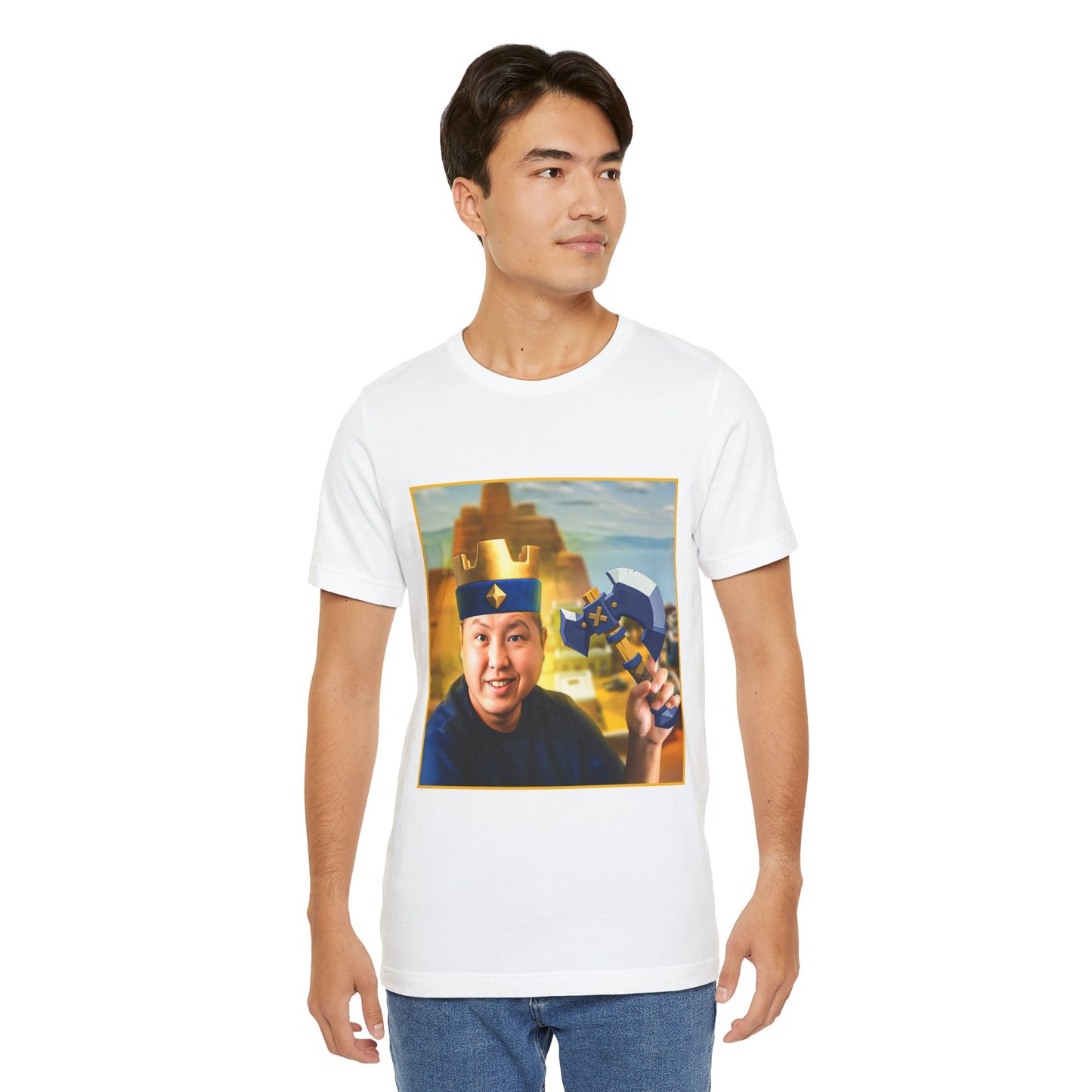 Retro Fun George Logo Tee - Casual Unisex Jersey Short Sleeve Shirt with Playful Design (CLASH)