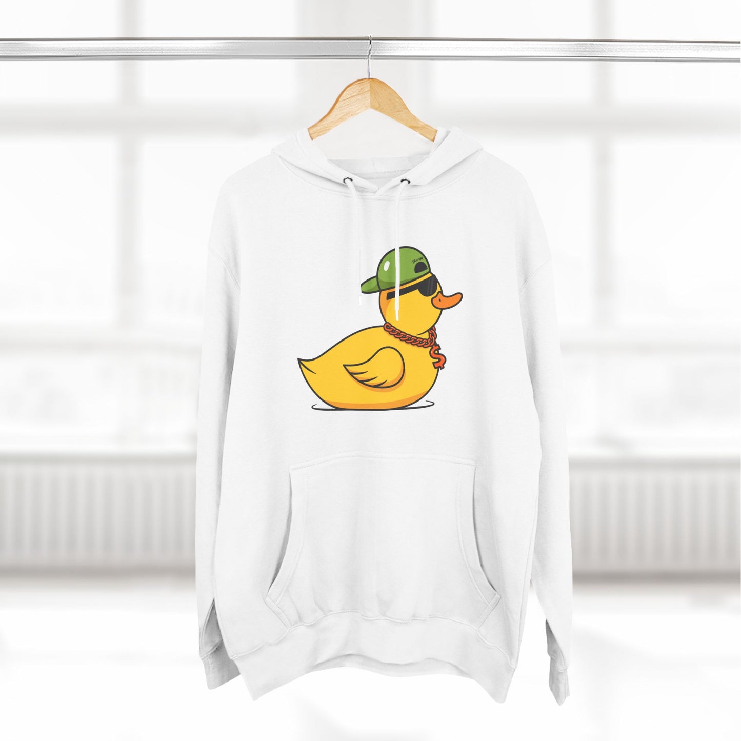 Three-Panel Fleece Hoodie (Gangster Duck)