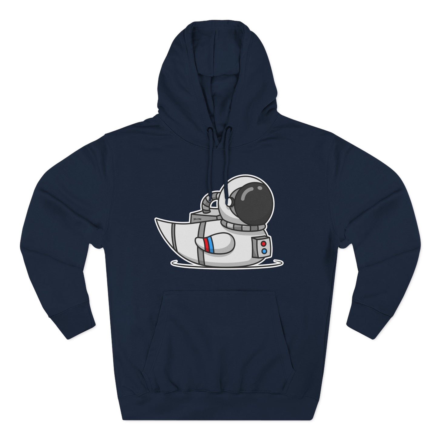 Three-Panel Fleece Hoodie (Astronaut Duck)