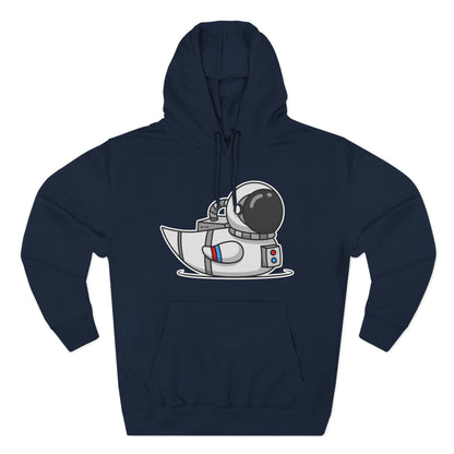 Three-Panel Fleece Hoodie (Astronaut Duck)
