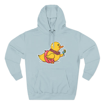 Three-Panel Fleece Hoodie (Tropical Duck)
