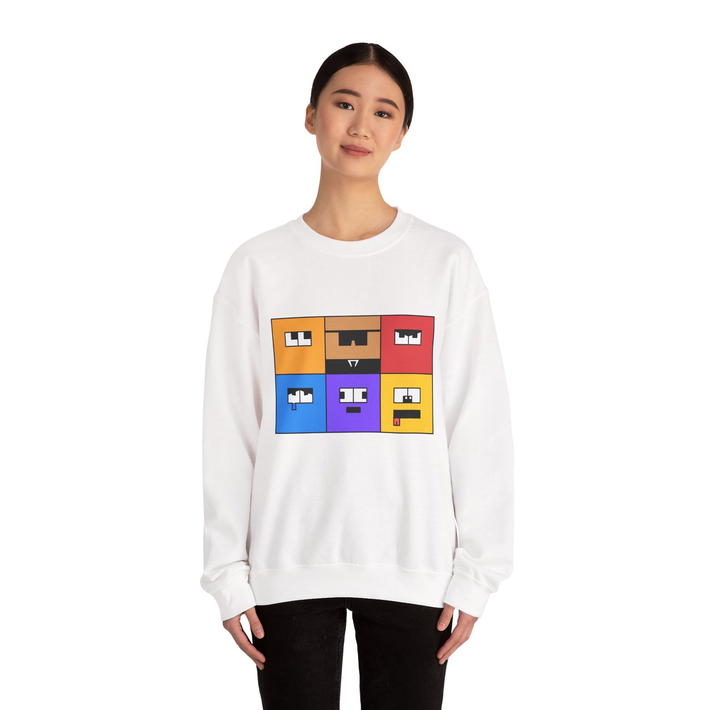 Unisex Heavy Blend™ Crewneck Sweatshirt (Emotion Blocks)