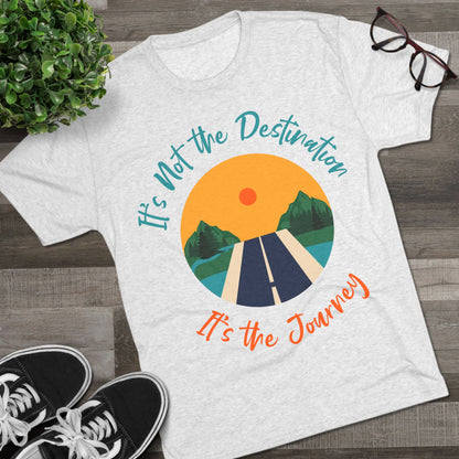 Unisex Tri-Blend Crew Tee (It's not Destination, It's Journey)