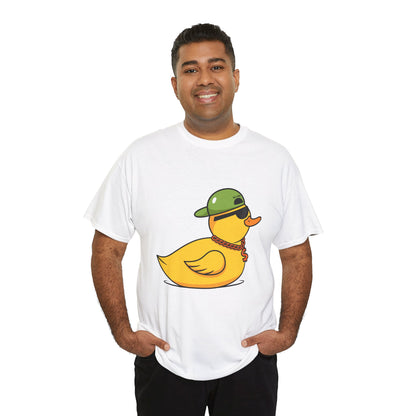 Unisex Heavy Cotton Tee (Gangster Duck)