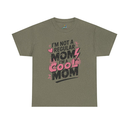 Unisex Heavy Cotton Tee (I'm Not a Regular Mom, I'm a Cool Mom)
