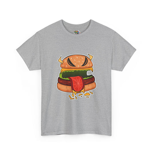 Unisex Heavy Cotton Tee (Cheeseburger Monster)