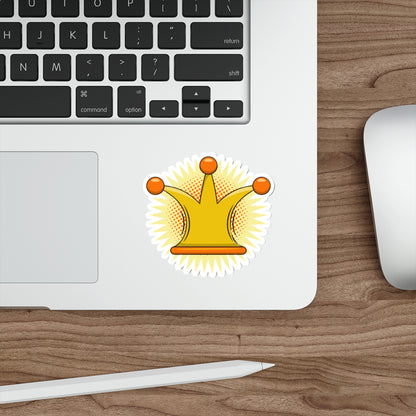 Die-Cut Stickers | Vibrant Art for Personalization (Crown)