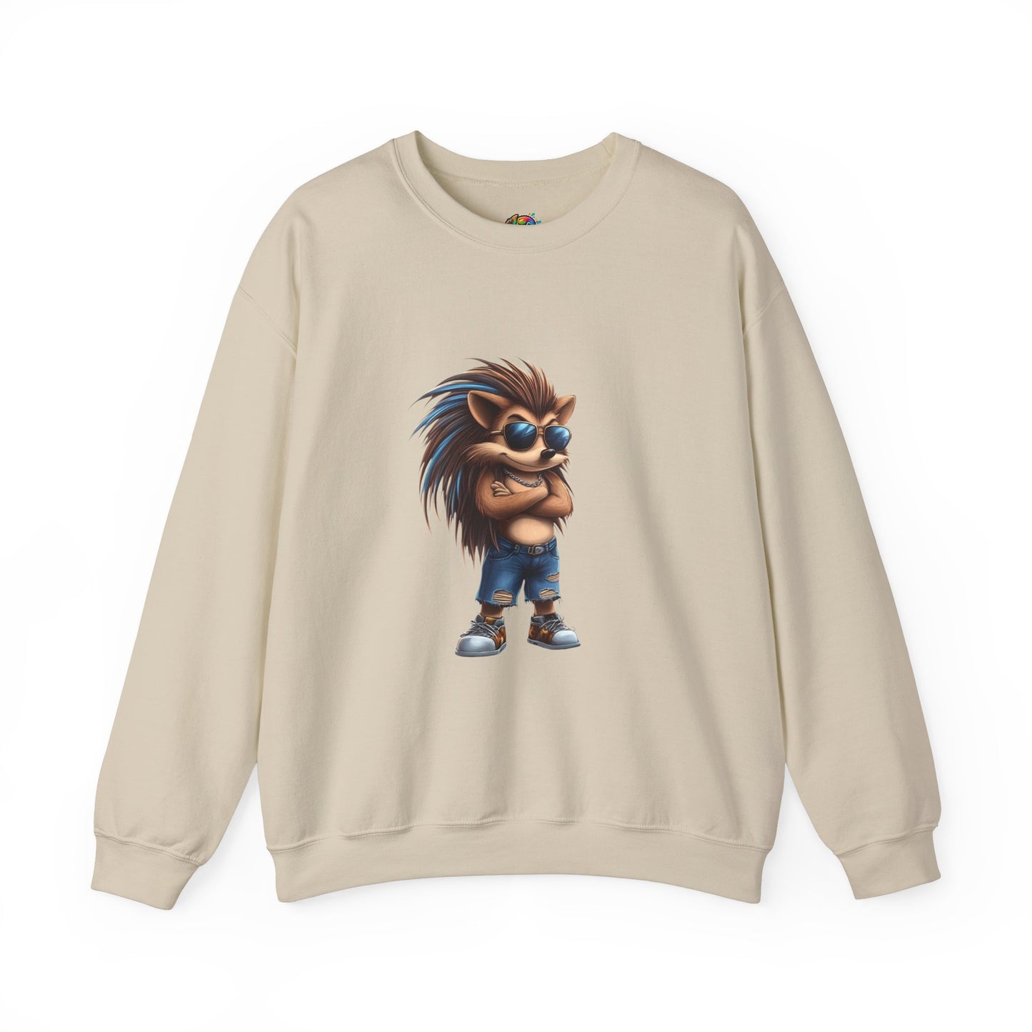 Unisex Heavy Blend™ Crewneck Sweatshirt (Cool Hedgehog)