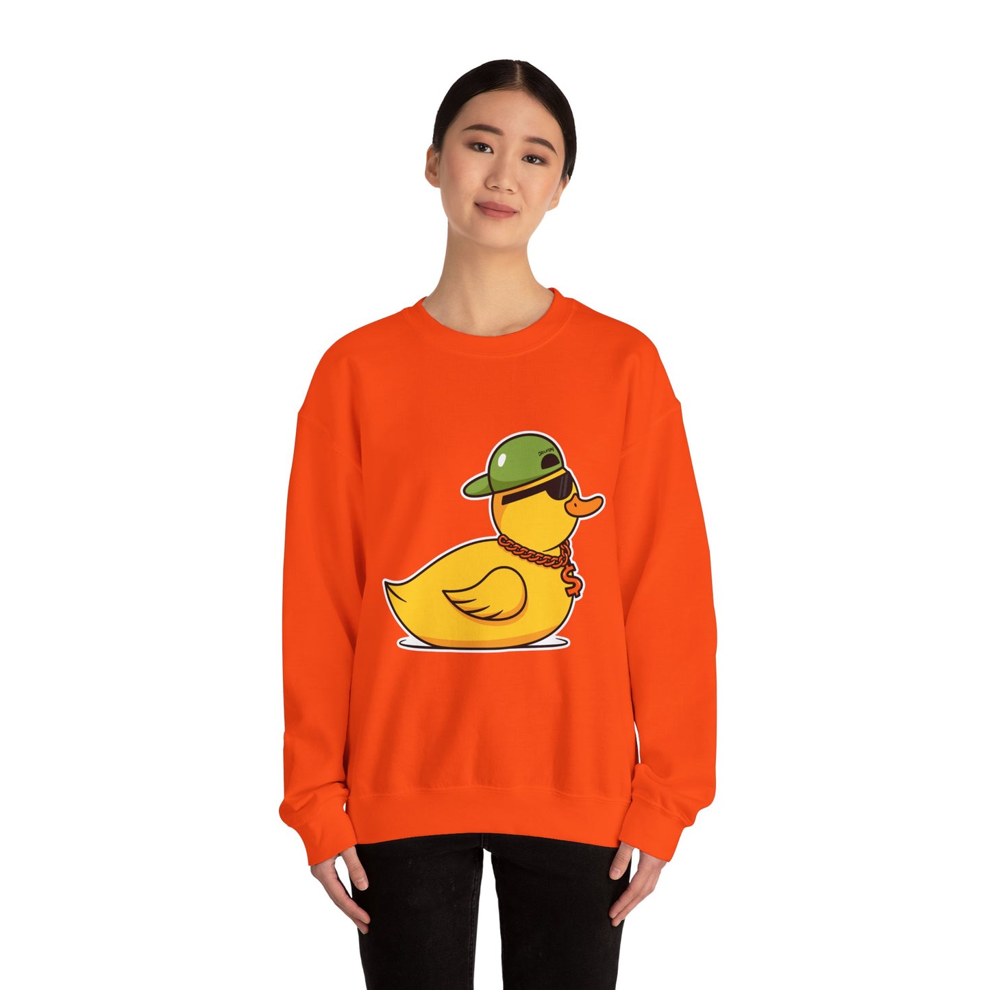 Unisex Heavy Blend™ Crewneck Sweatshirt (Gangster Duck)