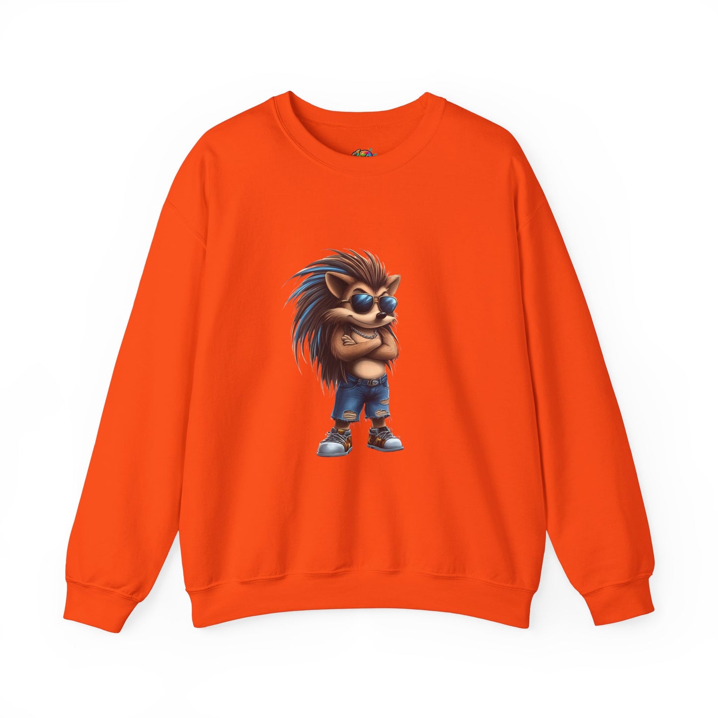 Unisex Heavy Blend™ Crewneck Sweatshirt (Cool Hedgehog)