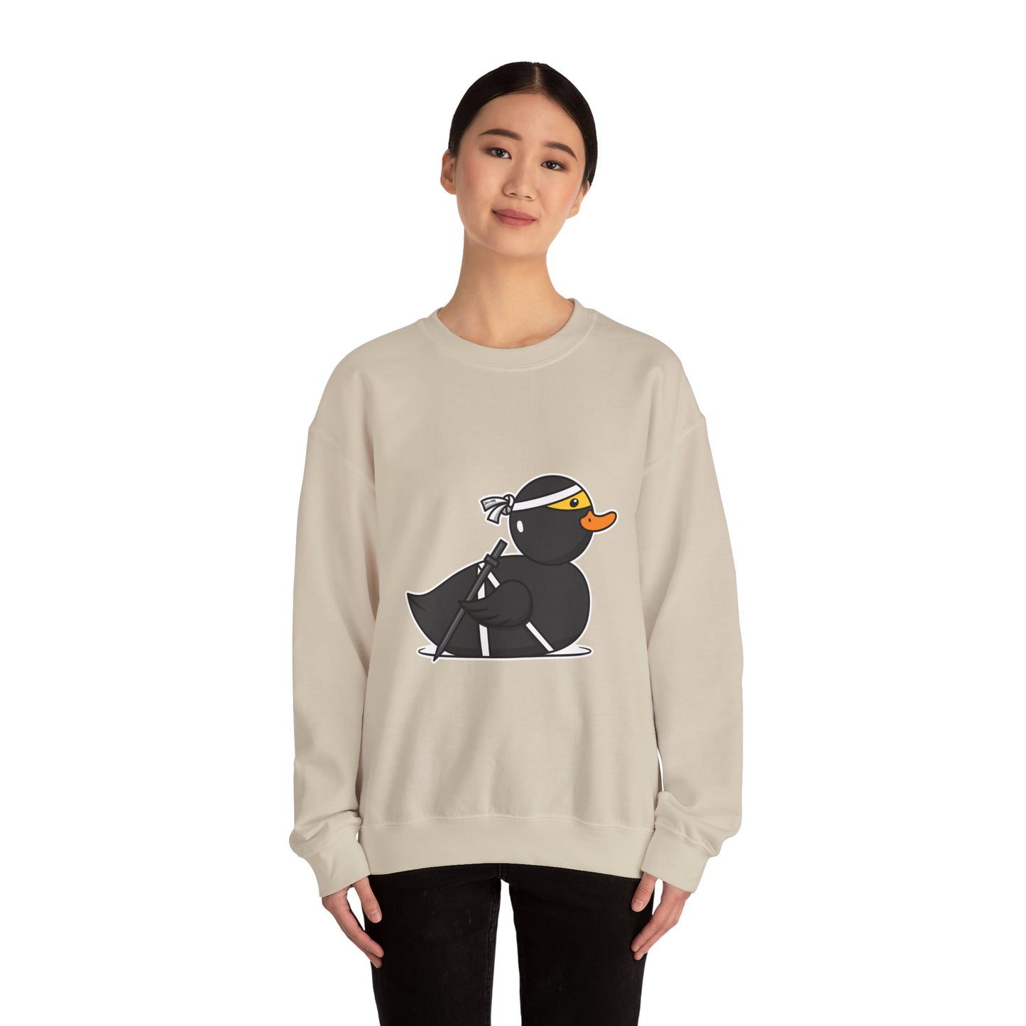 Unisex Heavy Blend™ Crewneck Sweatshirt (Ninja Duck)