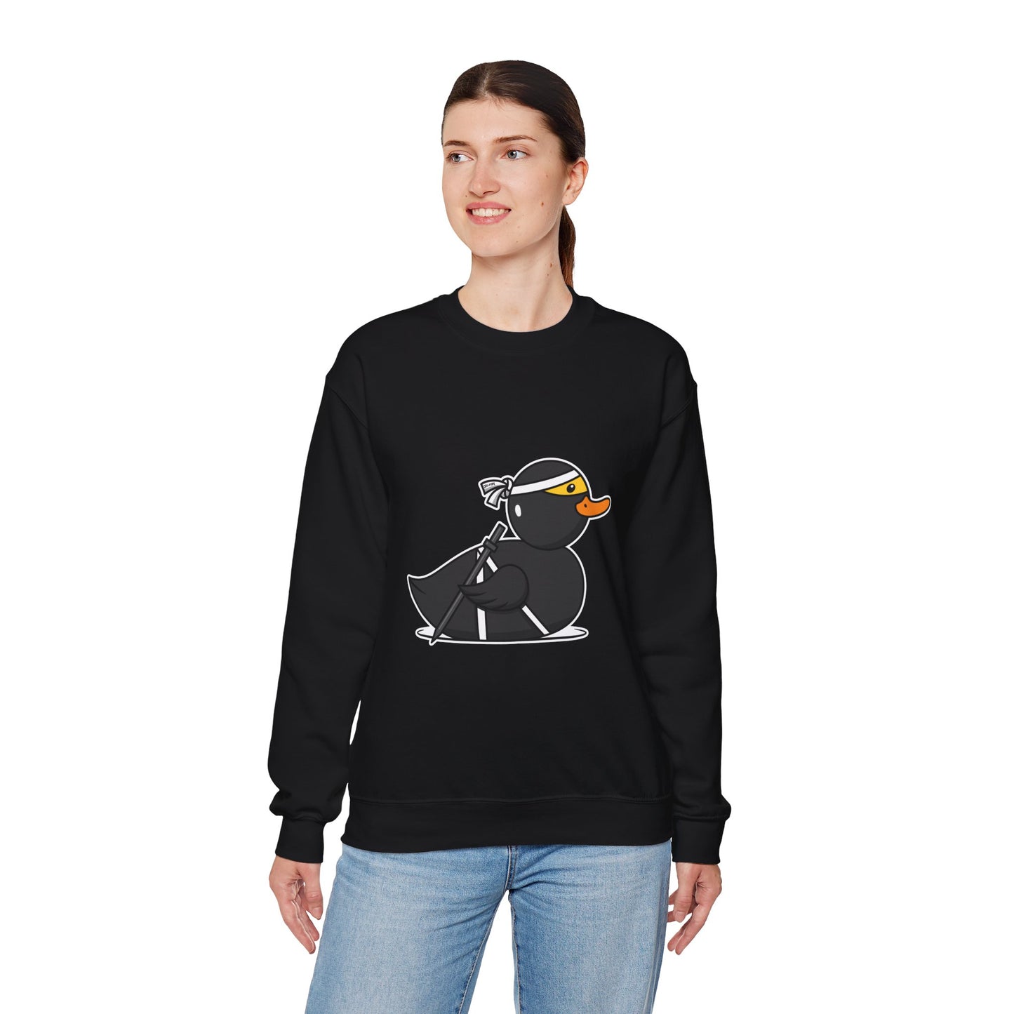 Unisex Heavy Blend™ Crewneck Sweatshirt (Ninja Duck)