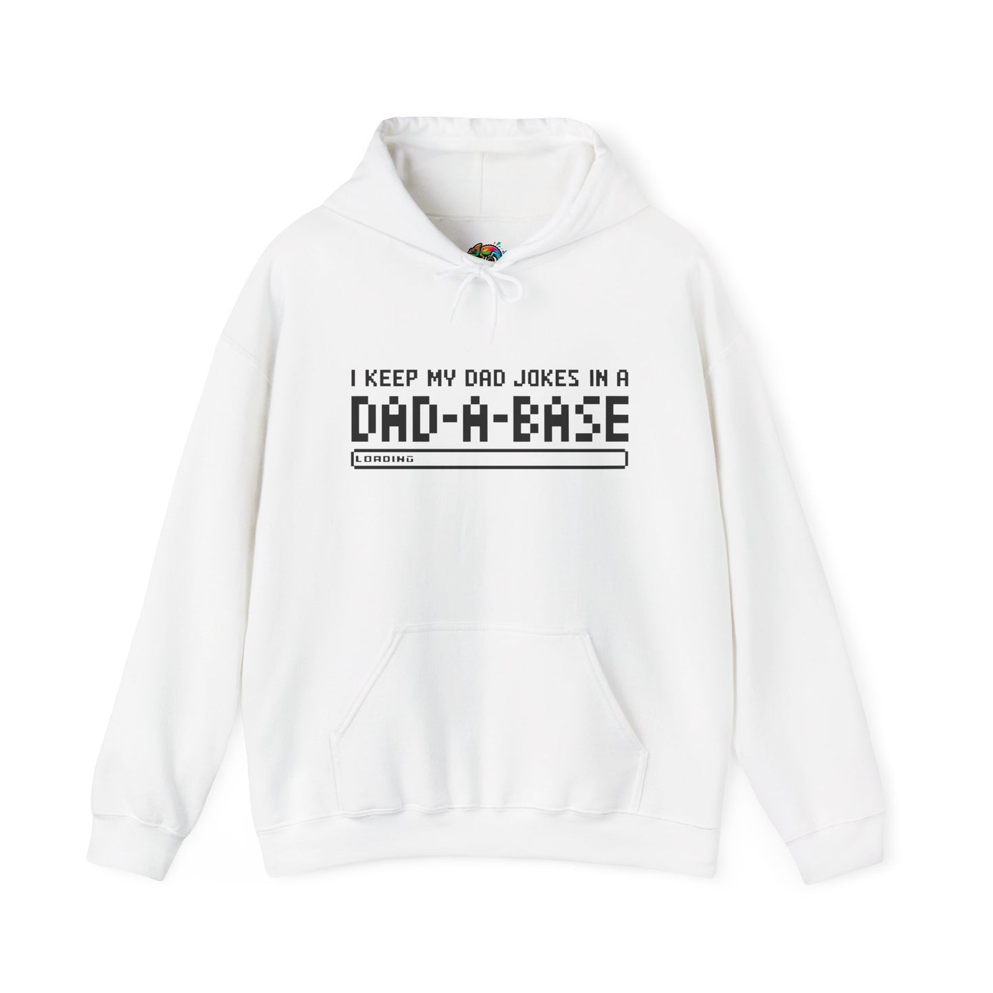 Dad Jokes Hoodie - Unisex Heavy Blend™ Sweatshirt (Keep my Jokes in a Dad-A-Base)