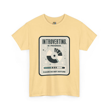 Unisex Heavy Cotton Tee (Introverting in Progress)