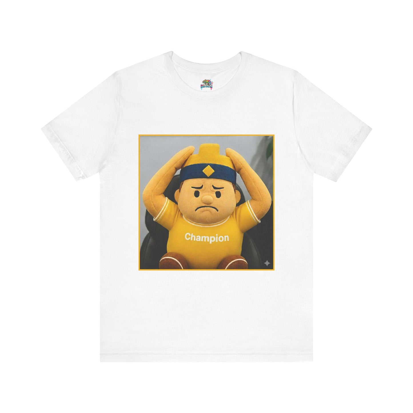 Champion Tee - Casual Unisex Jersey Short Sleeve Shirt with Playful Design (CLASH)