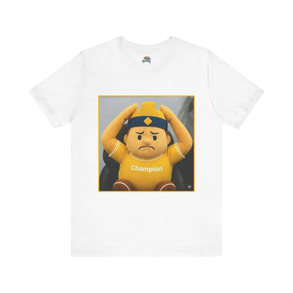 Champion Tee - Casual Unisex Jersey Short Sleeve Shirt with Playful Design (CLASH)