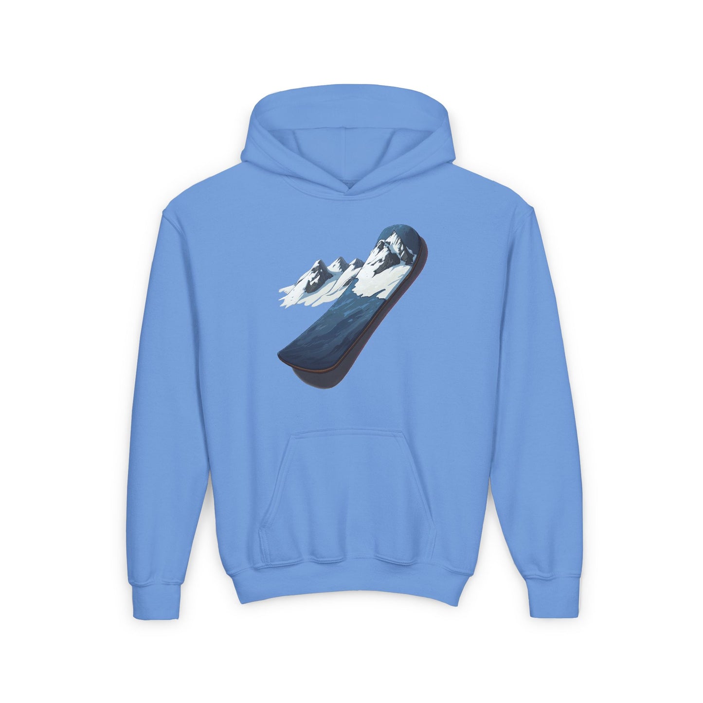 Youth Heavy Blend Hooded Sweatshirt (Mountain Snowboard)