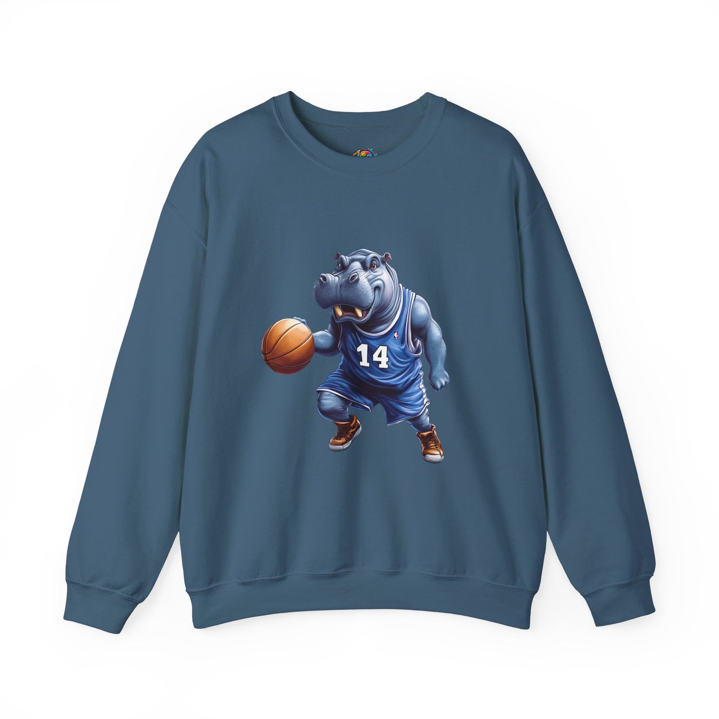 Unisex Heavy Blend™ Crewneck Sweatshirt (Hippo Baller)