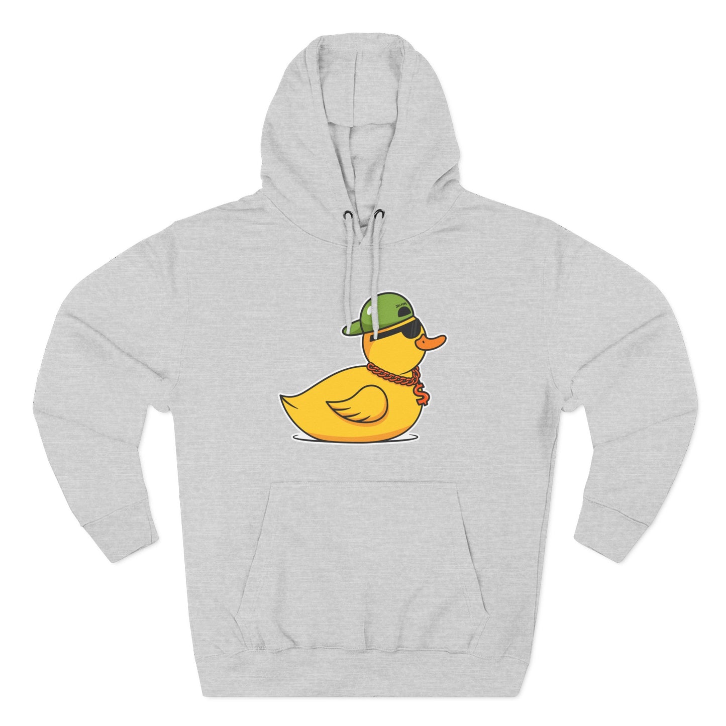 Three-Panel Fleece Hoodie (Gangster Duck)
