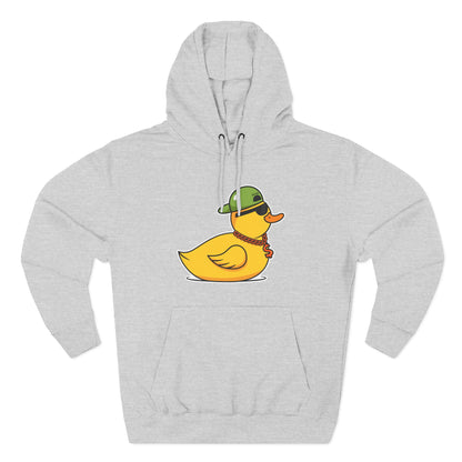 Three-Panel Fleece Hoodie (Gangster Duck)