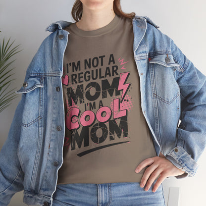 Unisex Heavy Cotton Tee (I'm Not a Regular Mom, I'm a Cool Mom)