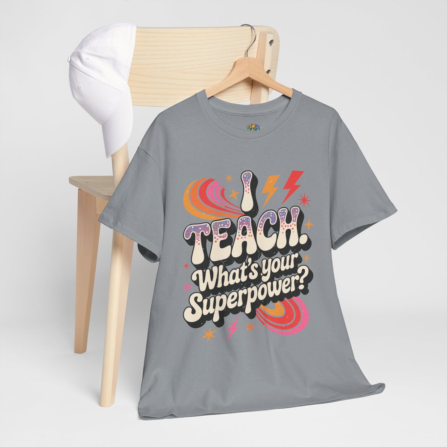 Unisex Heavy Cotton Tee (I Teach, What's Your Superpower?)