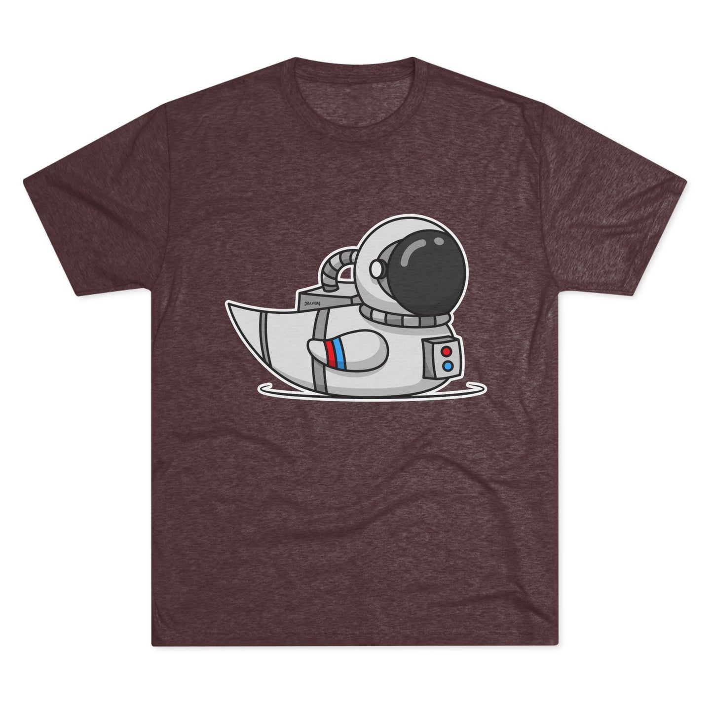 Unisex Tri-Blend Crew Tee (Astronaut Duck)