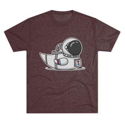 Unisex Tri-Blend Crew Tee (Astronaut Duck)