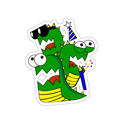 Die-Cut Stickers | Vibrant Art for Personalization (Larry the Snake thing)