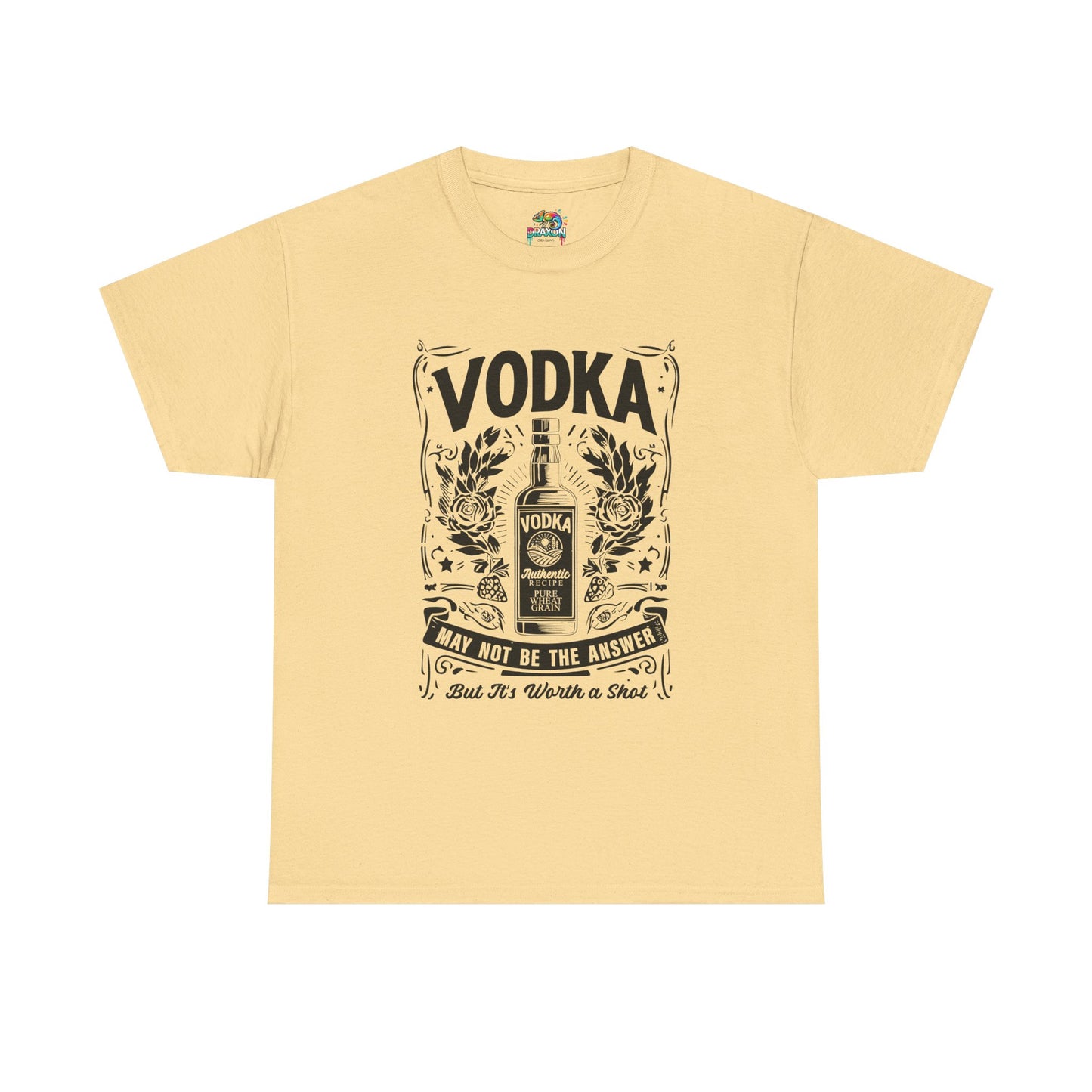 Unisex Heavy Cotton Tee (Vodka - Worth a Shot)