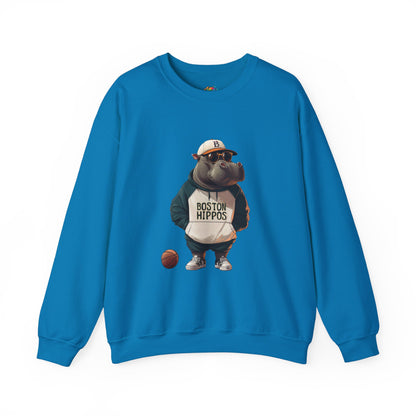 Unisex Heavy Blend™ Crewneck Sweatshirt (Boston Hippos)